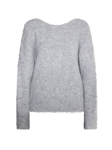faina Damen Pullover in Hellgrau Melange