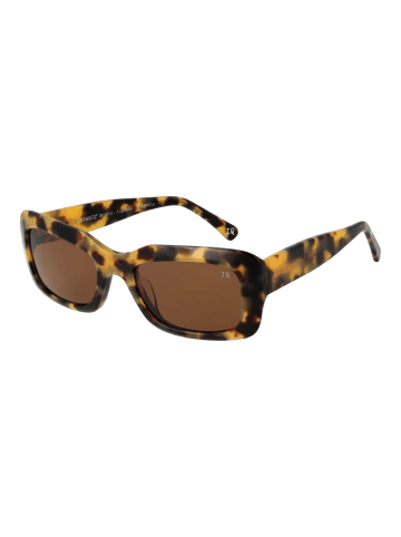 Botaniq Frauen Sonnenbrille Rechtwinklig Braun