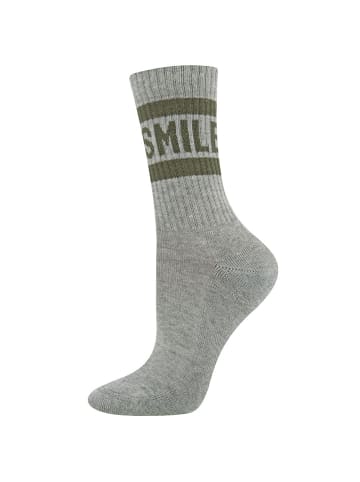 ewers Socken GOTS Smile in sweater grau meliert