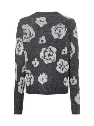 Vila Strickpullover VISiya in grau weiß - 0001