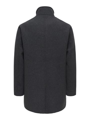 ONLY & SONS Mantel in Dark Grey Melange