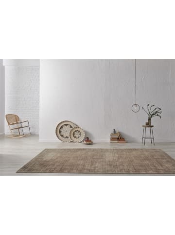 Kayoom Wohnzimmer Teppich – Kurzflorteppich Bridget 125 in taupe - rechteckig