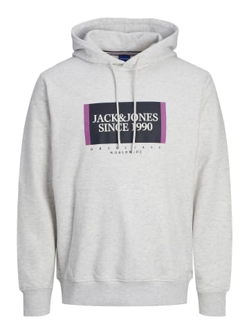 Jack & Jones Kapuzenpullover in White Melange