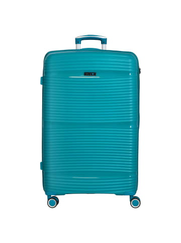 D&N Travel Line 4200 - 4-Rollen-Trolley L 77 cm in petrol