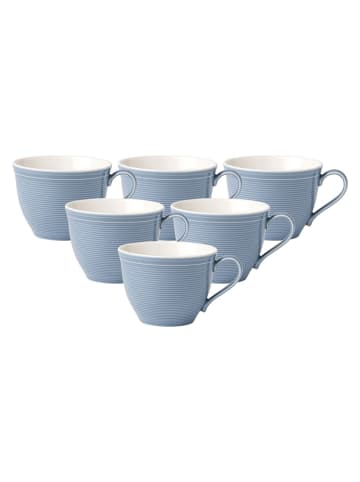 like. by Villeroy & Boch 6er Set Kaffetassen Color Loop 250 ml in Horizon