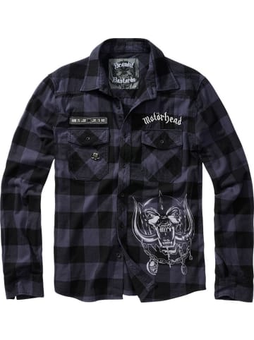 Brandit Hemd "Motörhead Check" in Schwarz