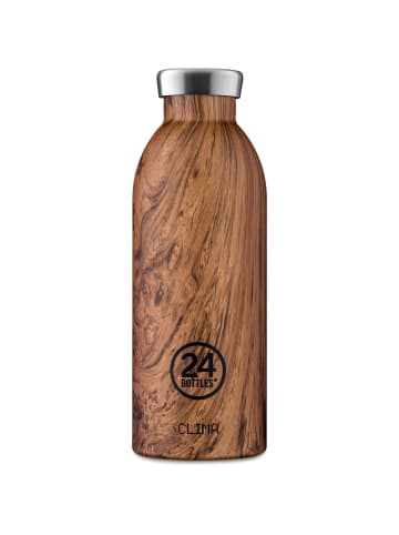 24Bottles Clima Trinkflasche 500 ml in sequoia wood