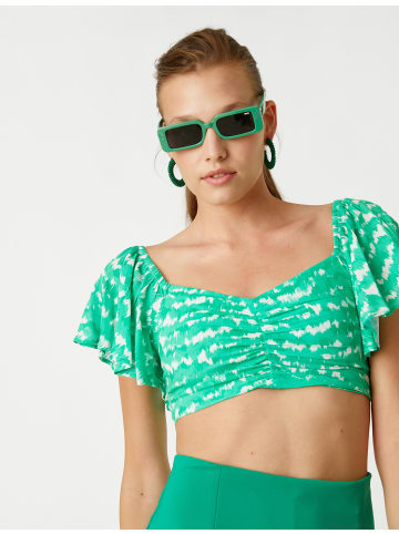 KOTON Bluse in Blau Gemustert