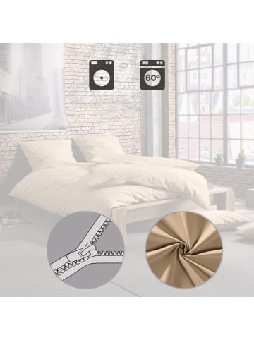 Erwin Müller Perkal Bettwäsche Günzburg in beige