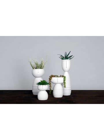 Goebel Vase " Studio 8 - Klaus " in weiß