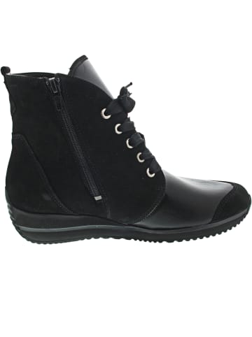 WALDLÄUFER Himona-Soft Schnürstiefel Schwarz