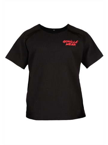 Gorilla Wear T-shirt - Augustine old school workout top - Schwarz/Rot