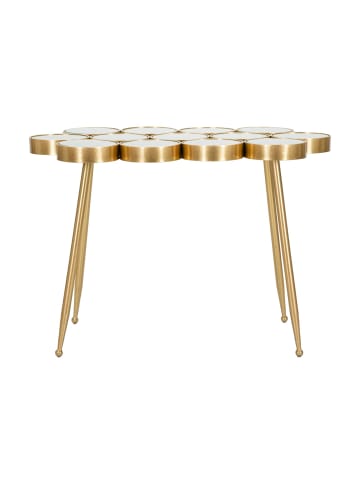 Mauro Ferretti Couchtisch aus goldfarbenem Metall mit verspiegelter Platte, 100 x 55 x 70 cm
