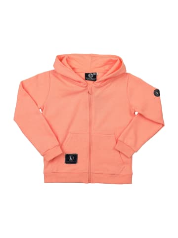 SCHIETWETTER Kinder Kapuzenjacke "Anouk", Sweatjacke in neon aprikot-navy
