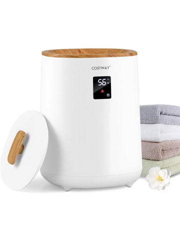 COSTWAY 18L Handtuchwärmer Eimer in Weiß