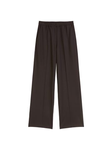 Marc O'Polo Entspannte Hose mit elastischer Taille in Dark Coffee