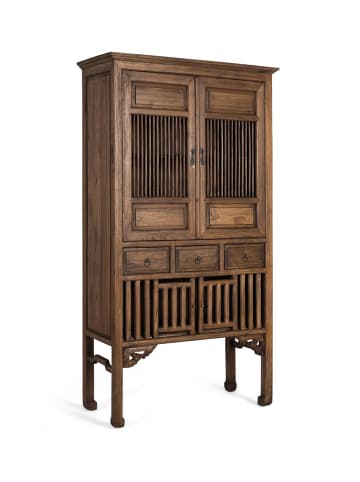 Giner y Colomer Kleiderschrank aus massivem Teakholz 176 cm hoch in Brown