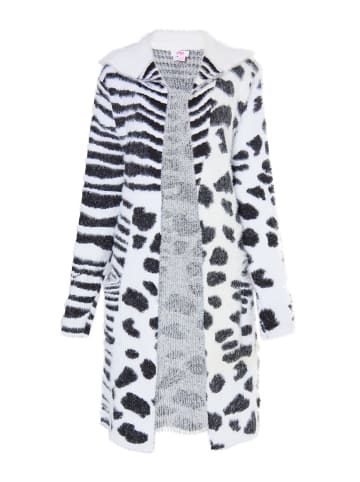 myMo Damen Strickcardigan in Weiss
