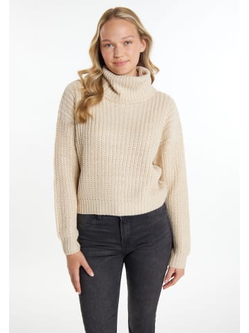 myMo Damen Strickpullover in Creme