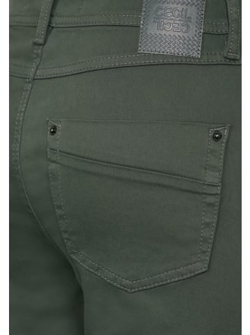 Cecil Slim Fit Jeans für Damen in Oliv