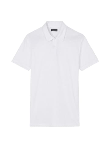 Marc O'Polo Kurzarm-Poloshirt shaped in Weiß