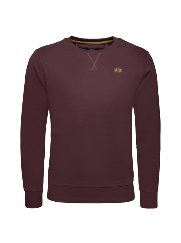 La Martina Sweatshirt XMF007 XT in bordeaux