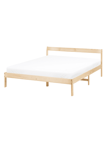 Beliani 2-tlg Doppelbett MADONE in Braun