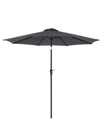SONGMICS Sonnenschirm Sheld in Grau - (H)253.5 x Ø290 cm