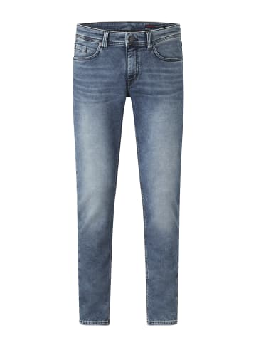 Paddock's 5-Pocket Jeans, Joggdenim DEAN in dark blue used moustache