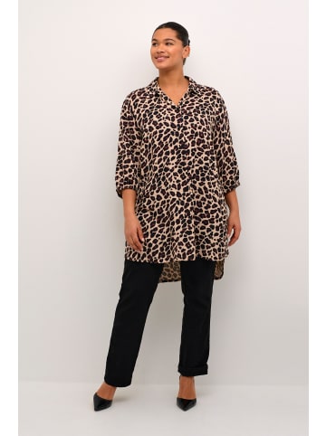 KAFFE curve Langarm - Hemd KCsonna Loose fit in Leopard Print