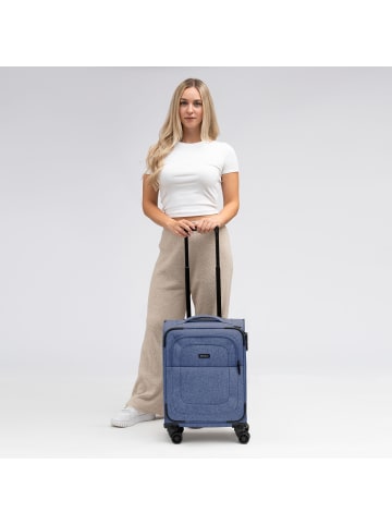 Redolz Essentials 12 CABIN 4 Rollen Kabinentrolley 55 cm blue