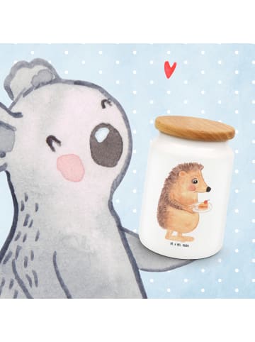 Mr. & Mrs. Panda Keksdose Igel Kuchenstück ohne Spruch in Weiß