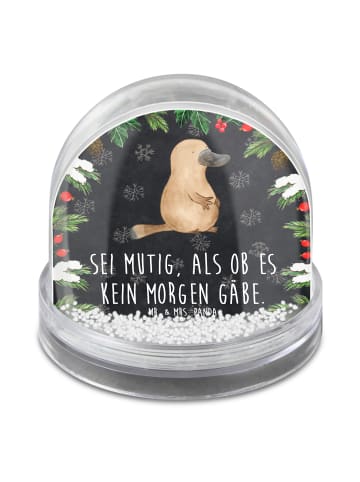 Mr. & Mrs. Panda wasserkugel Schnabeltier Mut mit Spruch in Kreidetafel