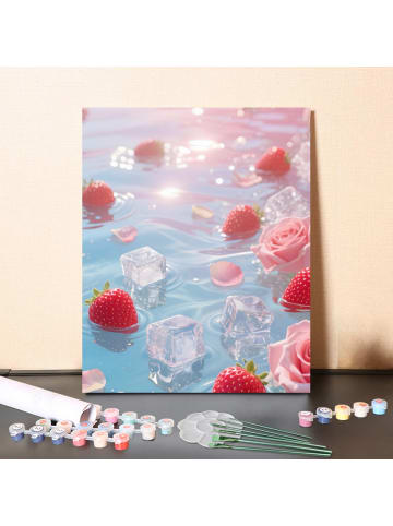 ARTNANAS DIY Malen nach Zahlen Set-"Erdbeere" 