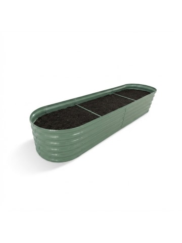 relaxdays Hochbeet in Salbeigrün - (B)240 x (H)45 x (T)60 cm