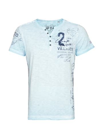CAMP DAVID  T-Shirt 'Cinque Terre' in hellblau