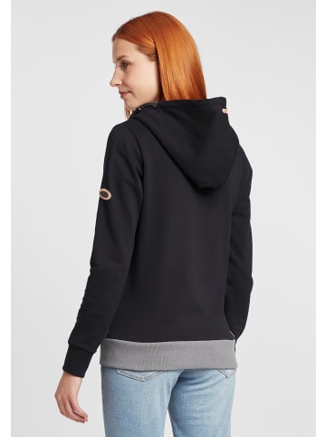 Oxmo Kapuzensweatjacke in schwarz