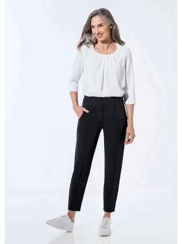 GOLDNER Stoffhose Elegante 7/8-Schlupfhose SARA in schwarz