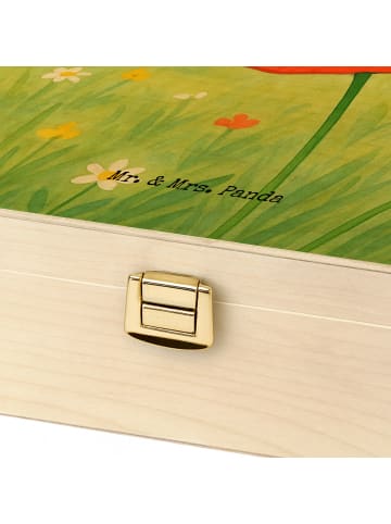 Mr. & Mrs. Panda Teedose Blume Mohnblume Design ohne Spruch in Weiß
