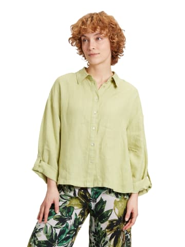 CARTOON Leinenbluse mit Kragen in Fern