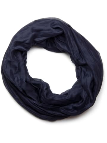 styleBREAKER Seidiger unifarbener Loop in Midnight-Blue