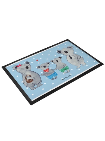 Mr. & Mrs. Panda Schmutzmatte Koala Familie zwei ohne Spruch in Blau Pastell