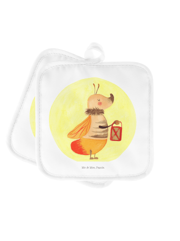 Mr. & Mrs. Panda Topfuntersetzer Glühwürmchen ohne Spruch in Weiß