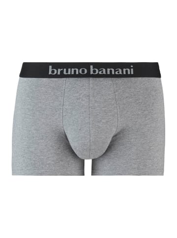 Bruno Banani Boxershorts 2er Pack in Schwarz / Graumelange