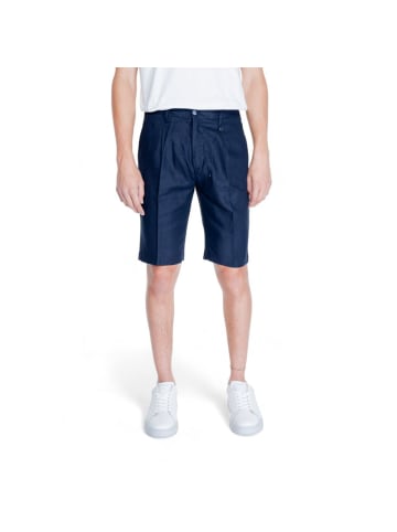 Antony Morato Blau Leinen Bermudashorts