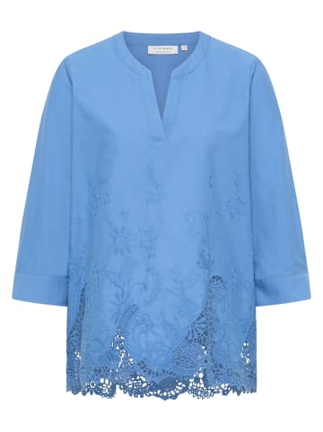 Eterna Bluse LOOSE FIT in azurblau