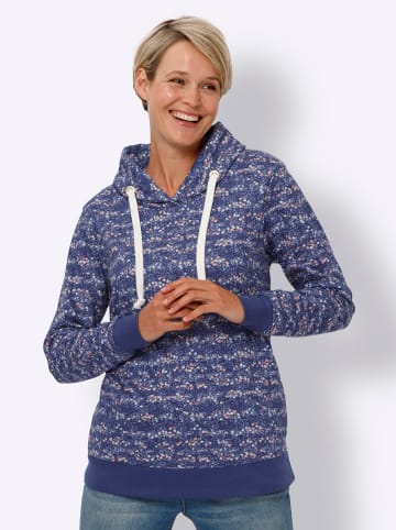 Sieh an! Sweatshirt in marine-hellgrau-bedruckt