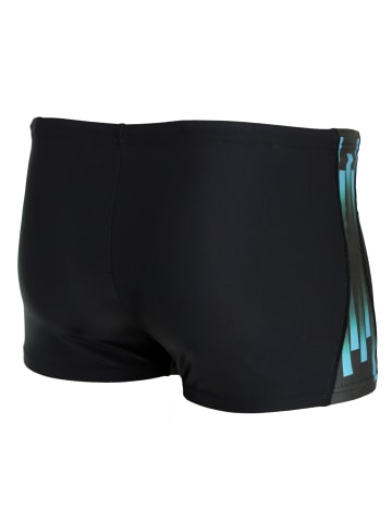Aquarti Aquarti Herren Badehose Kurz Sportlich Streifen in schwarz Modell 1