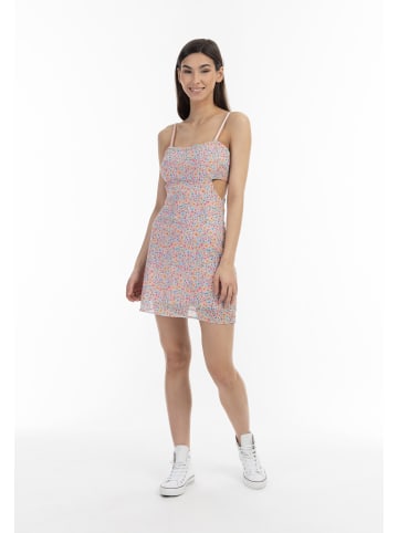 myMo Damen Minikleid in Blau Mehrfarbig