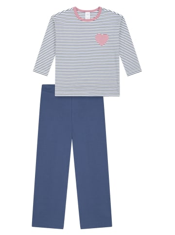 Schiesser Pyjama Nightwear in jeansblau